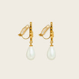 Madeline Clip On Earrings in Gold