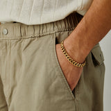 9mm Cuban Chain Bracelet in Gold