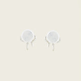 Alice Clip On Earrings in Silver