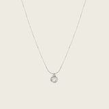 Amelia Pearl Necklace in Silver