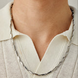 Angled Chain in Silver