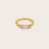 Classic Marquise Gallery Ring in Gold
