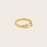 Classic Marquise Gallery Ring in Gold