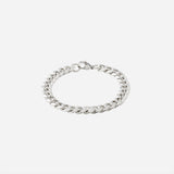 9mm Cuban Chain Bracelet in Silver