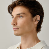 Hammered Ear Cuff in Black