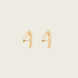 Knot Link Clip On Earrings in Gold