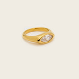 Marquise Bezel Signet Ring