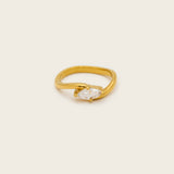 Marquise Swirl Ring in Gold