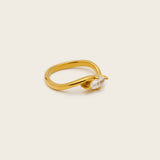Marquise Swirl Ring in Gold