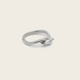 Marquise Swirl Ring in Silver