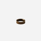Rough Brushed Band Ring in Gold