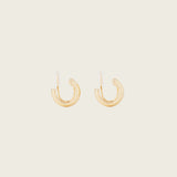 Simple Huggie Clip On Earrings in Gold