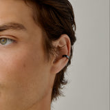 Smooth Band Ear Cuff in Black