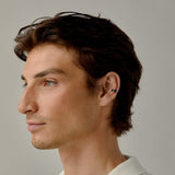 Smooth Band Ear Cuff in Black