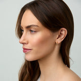 Tiny Marquise Hoop Clip On Earrings in Gold