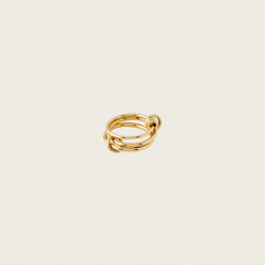 Trio Interlocked Ring in Gold