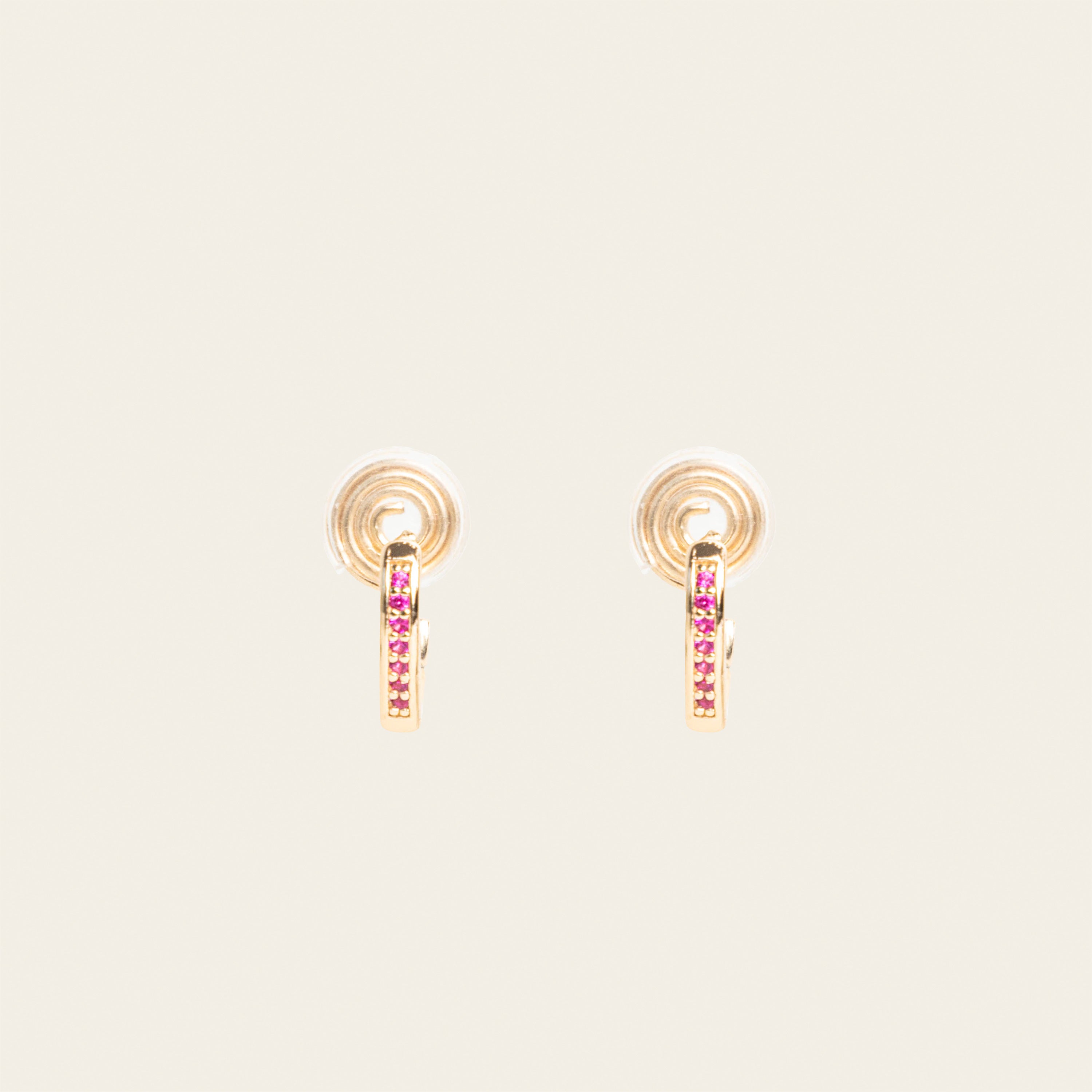 Image of the Alex Clip On Earrings. These versatile earrings offer a comfortable, secure 24-hour hold and adjustable fit for all ear types. Perfect for sensitive or stretched ears, they add a touch of elegance to any look.