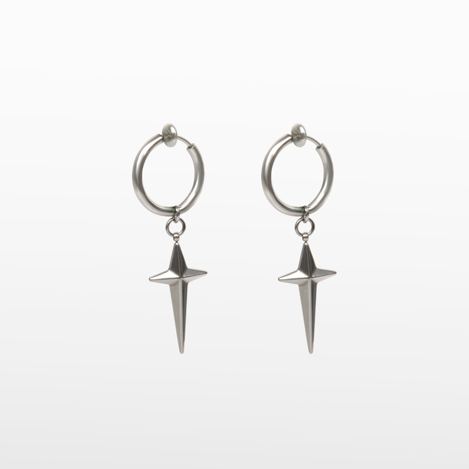 Image of the Altair Clip On Earrings offer a secure and adjustable closure that are perfect for those with thin ear lobes. Crafted with stainless steel and featuring non-tarnish and water-resistant properties, these earrings are hypoallergenic, lead and nickel free. The average comfortable wear duration is 2 to 4 hours. The item is sold as one pair.