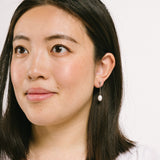 Adriene Pearl Clip On Earrings in Silver