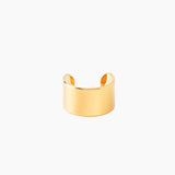 Cigar Band Ear Cuff in Gold
