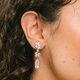 Lobelia Clip On Earrings in Silver