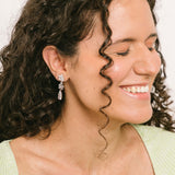 Lobelia Clip On Earrings in Silver