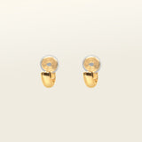 Simple Huggie Clip On Earrings in Gold