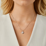 Amelia Pearl Necklace in Silver