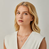 Amelia Pearl Necklace in Silver