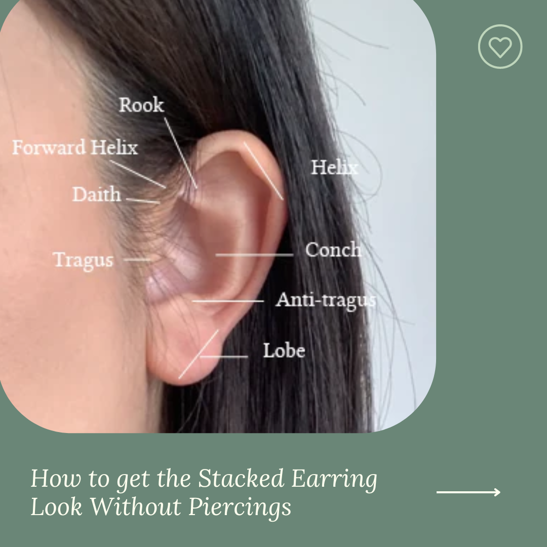 How to get the Stacked Earring Look Without Piercings