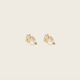 Harper Stud Clip On Earrings in Gold