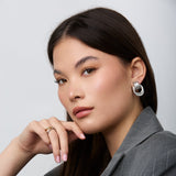 Wren Clip On Earrings in Silver