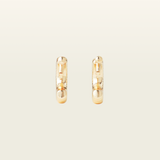 Deco Hoop Clip On Earrings in Gold