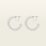 Statement Hoops Set in Silver