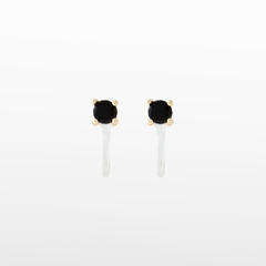 4mm Round Stud Clip On Earrings in Gold