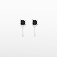 4mm Round Stud Clip On Earrings in Silver