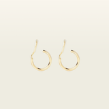 Tiny Hoop Clip On Earrings in Gold