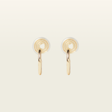 Tiny Hoop Clip On Earrings in Gold