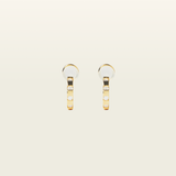 Sydney Pave Clip On Earrings in Gold