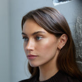 Tiny Marquise Hoop Clip On Earrings in Gold