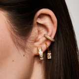 Tashi Pavé Ear Cuff in Gold