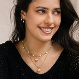 Amelia Pearl Necklace in Gold