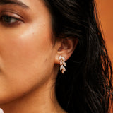 Iris Clip On Earrings in Gold