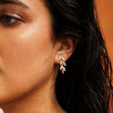 Iris Clip On Earrings in Gold