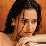 Sierra Clip On Earrings in Gold