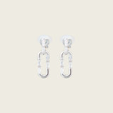 Abigail Clip On Earrings in Silver