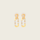 Abigail Clip On Earrings in Gold