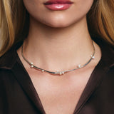 Alia Pearl Choker in Silver