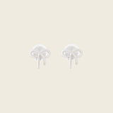 Alice Clip On Earrings in Silver