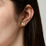 Alison Stud Clip On Earrings in Gold
